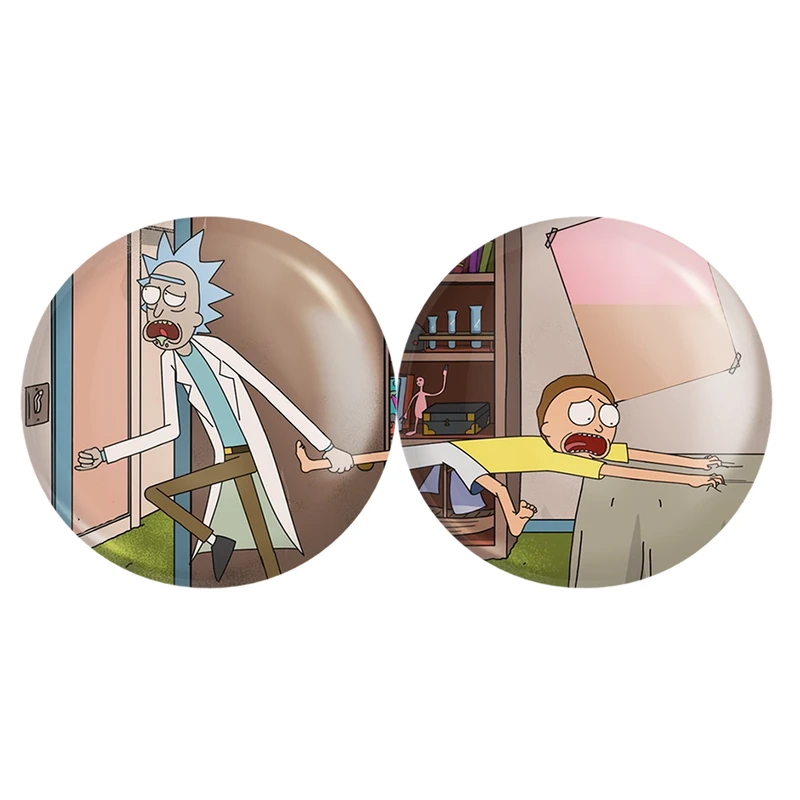 مگنت خندالو مدل ریک و مورتی Rick and Morty کد A248 مجموعه 2 عددی