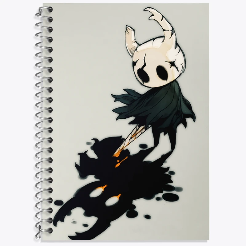 دفتر زبان 50 برگ خندالو مدل دو خط طرح بازی هالو نایت (Hollow Knight) کد 32957