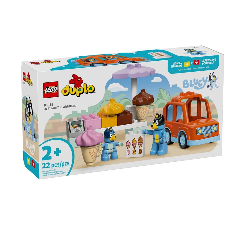 لگو 22 تکه سری Duplo مدل Ice Cream Trip with Bluey کد 10458
