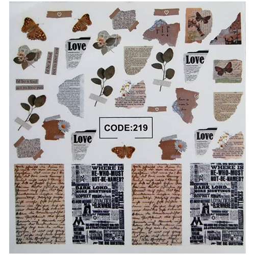 لنز ناخن مدل CODE219