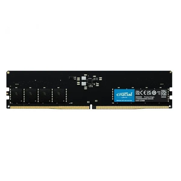 رم دسکتاپ کروشیال DDR5 تک کاناله 16 گیگابایت مدل CT16 فرکانس 4800 مگاهرتز تایمینگ CL40 و ولتاژ کاری 1.1 ولت