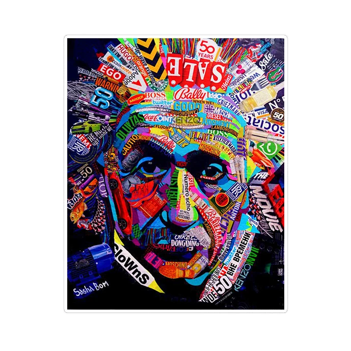 استیکر لپ تاپ ماسا دیزاین طرح Albert Einstein مدل STKJO