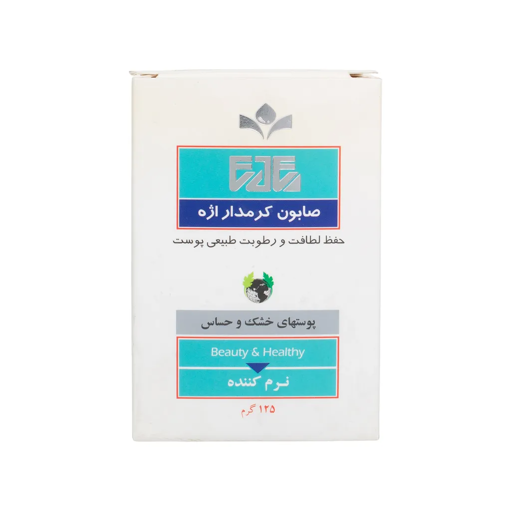 صابون شستشو آبرسان، مرطوب‌کننده صورت و بدن اژه مدل كرمدار مناسب برای پوست خشک وزن 125 گرم