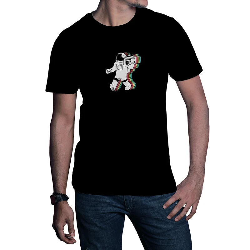 تی‌شرت آستین کوتاه مردانه طرح فضانورد