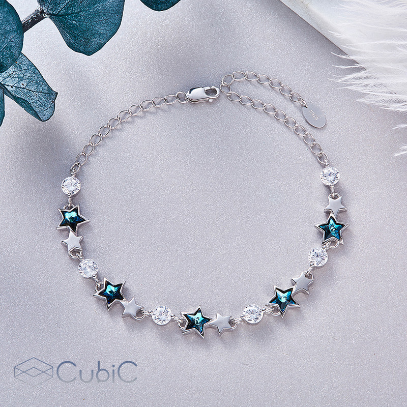 دستبند نقره زنانه کوبیک مدل QB-64061