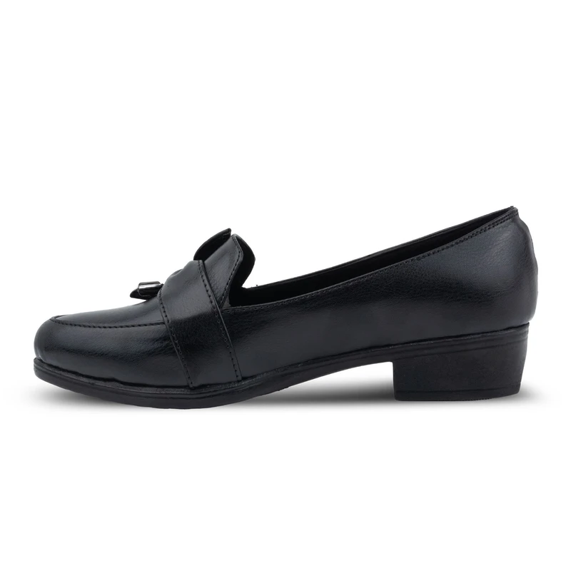 کفش پاشنه‌دار زنانه مدل پاپیونی تک نگین