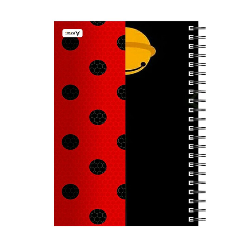 دفتر 120 برگ ویتادل طرح دختر کفش دوزکی مدل 6