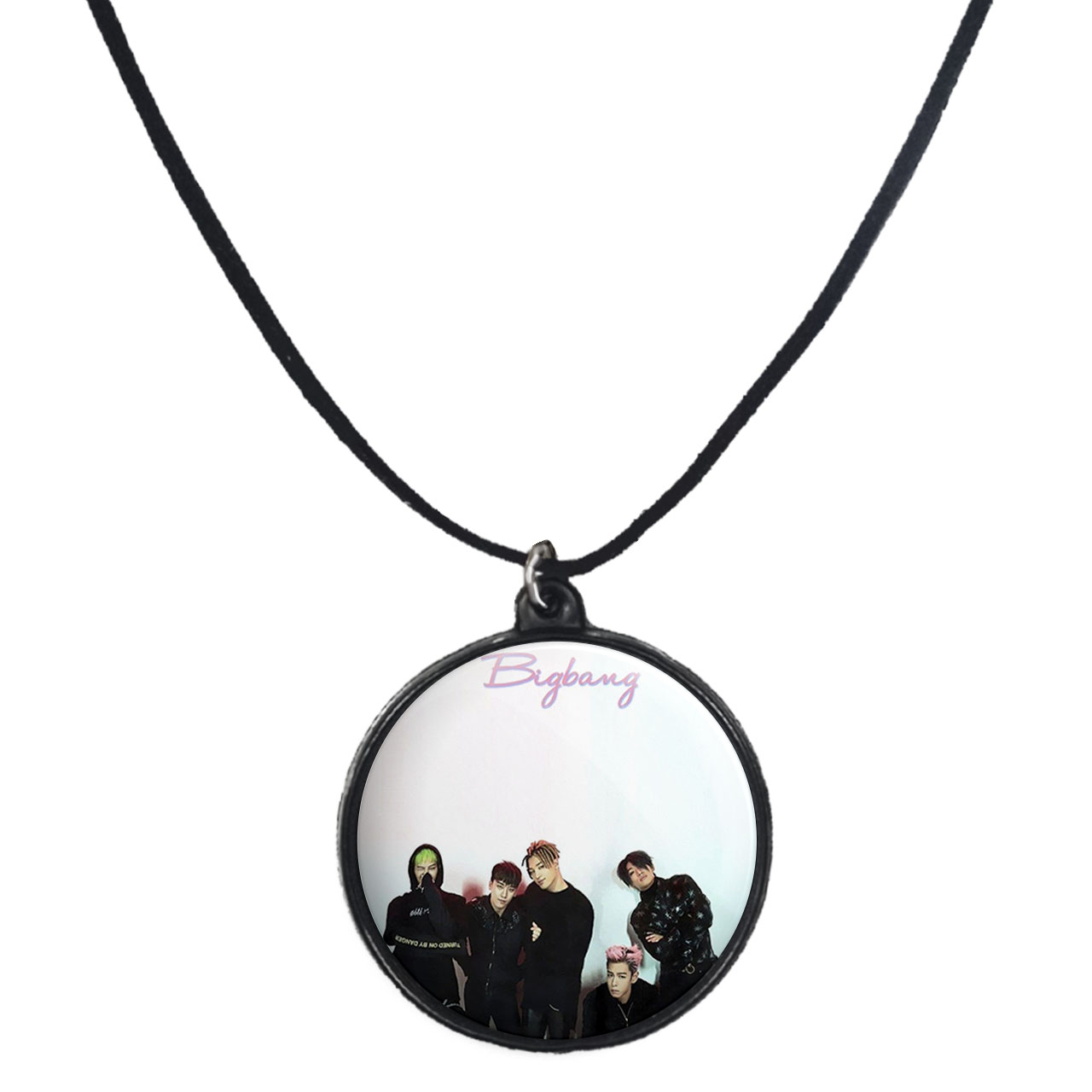 گردنبند پرمانه طرح گروه موسیقی بیگ بنگ کد pmb.15258 مدل دو طرفه
