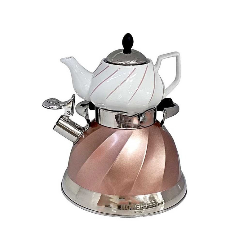 ست کتری و قوری نوبل مدل سوتی کد 5397 گنجایش کتری 3 لیتر گنجایش قوری 0.75 لیتر