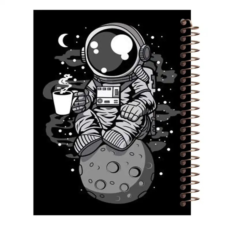 دفتر مشق 80 برگ طرح فضانورد کد J46