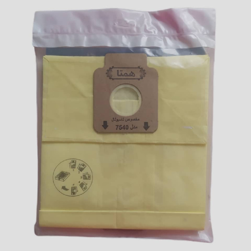 پاکت جاروبرقی همتا کد H-N 53 مناسب برای جاروبرقی ناسیونال بسته پنج عددی