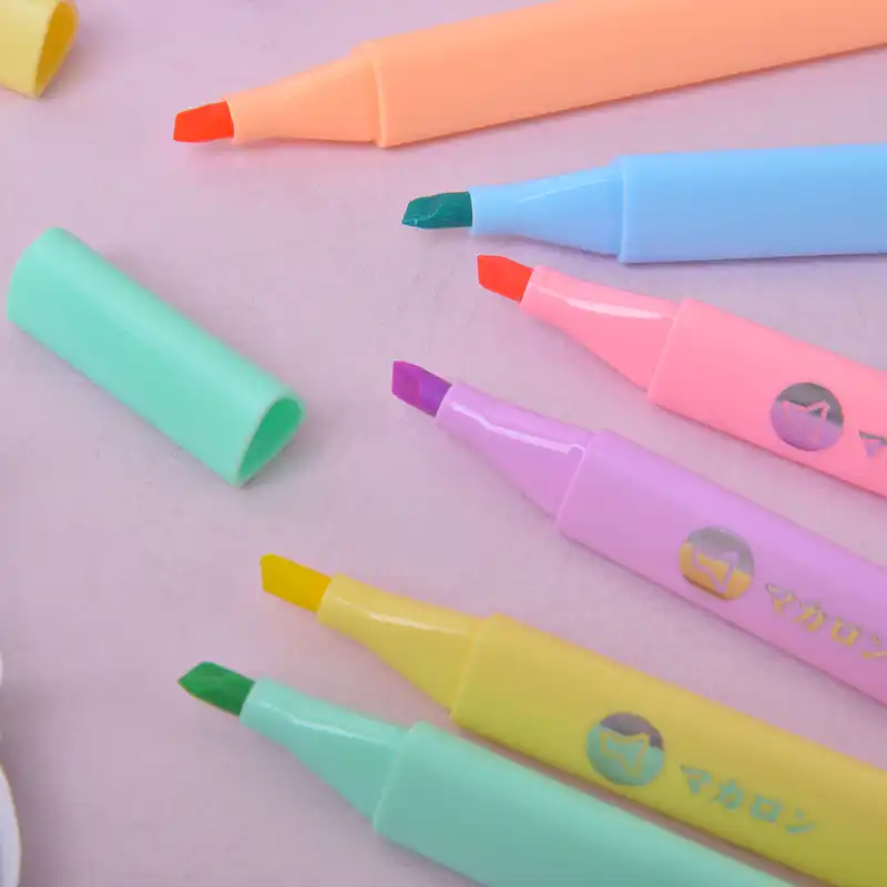 ماژیک علامت گذار ژیخوآ مدل پاستلی کد F0642 بسته 6 عددی