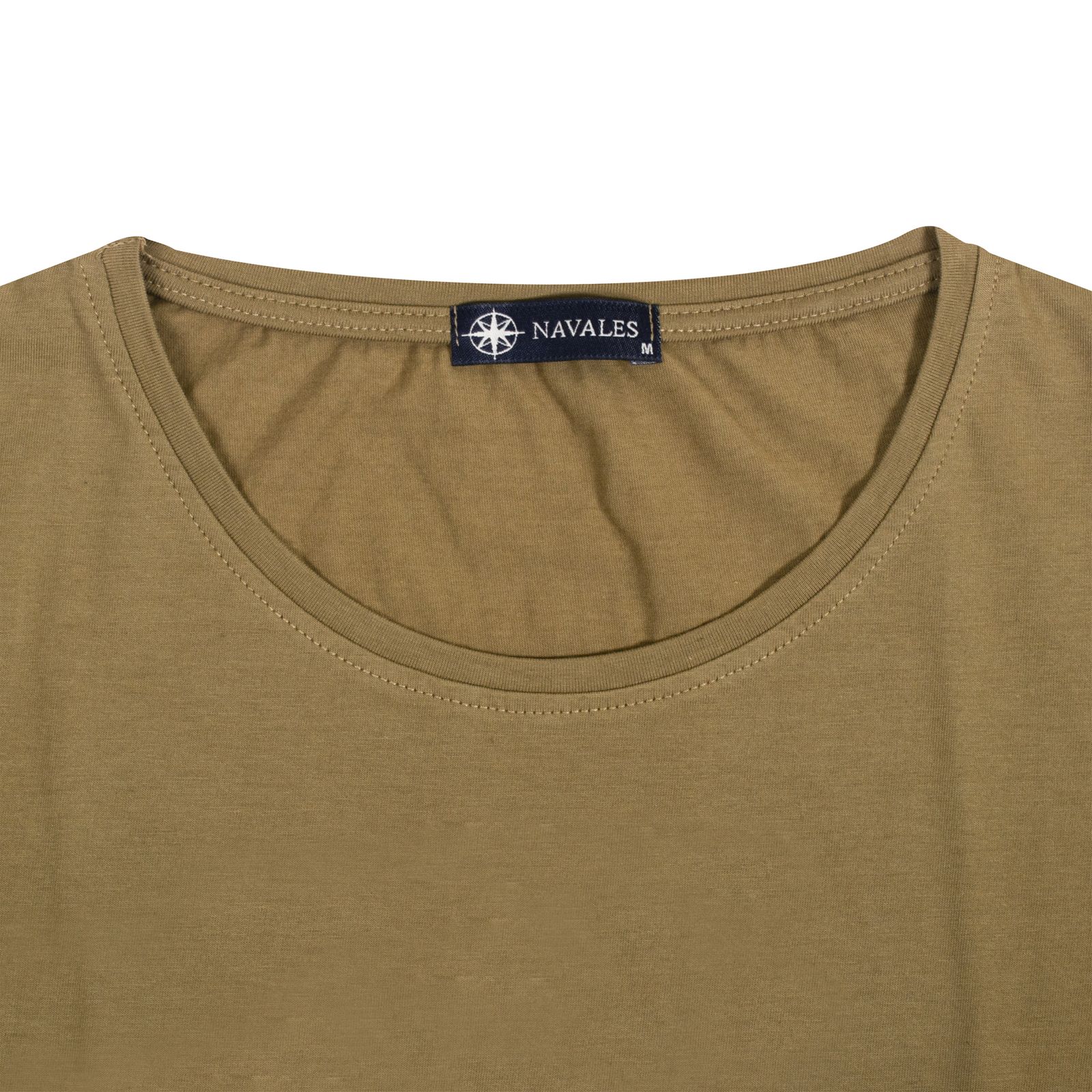 تی شرت آستین کوتاه زنانه ناوالس مدل OCEAN SS TEES-W رنگ نسکافه ای -  - 3