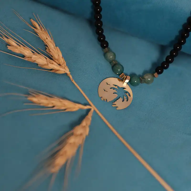 گردنبند طلا 18 عیار زنانه الن نار مدل نخل ELN10318