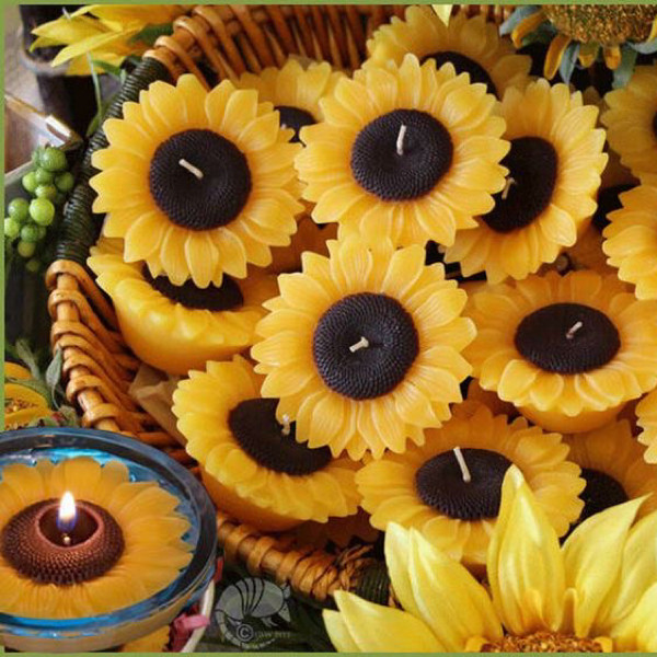 قالب شمع مدل گل آفتابگردان