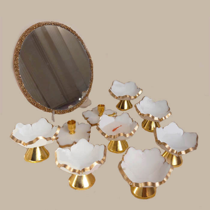 مجموعه ظروف هفت سین 10 پارچه مدل 1403