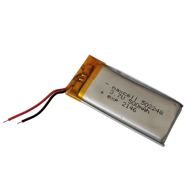 باتری لیتیوم پلیمر مکسل کد 50x22x4.8 ظرفیت 500 میلی آمپر ساعت