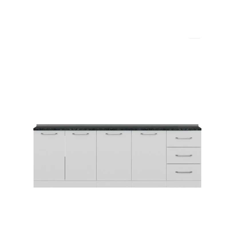 کابینت زمینی فلفور کابینت مدل 200 cm مجموعه 3 عددی کابینت زمینی فلفور کابینت مدل 200 cm مجموعه 3 عددی