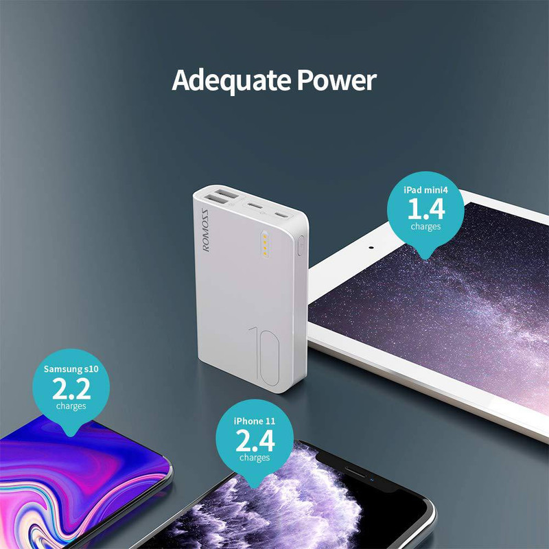 پاور بانک روموس مدل Sense 4 mini PPH10 ظرفیت 10000 میلی آمپر ساعت