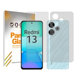 Panzer Glass Resistant model Transparent screen protector suitable for Xiaomi Redmi 13 mobile phone Along with the phone back protector