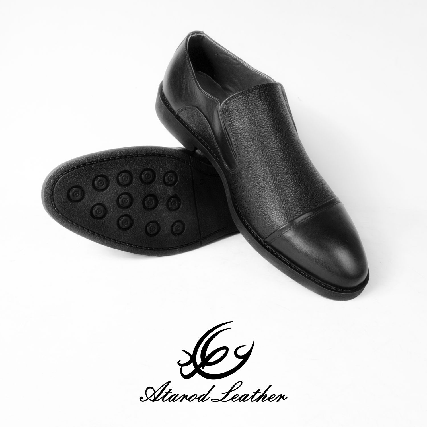 کفش مردانه چرم عطارد مدل چرم طبیعی کد SH79 -  - 6
