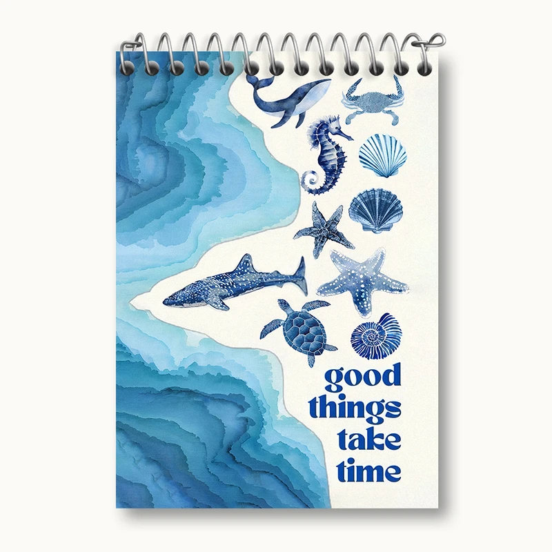 دفتر یادداشت 50 برگ خندالو طرح دریایی کد N5319