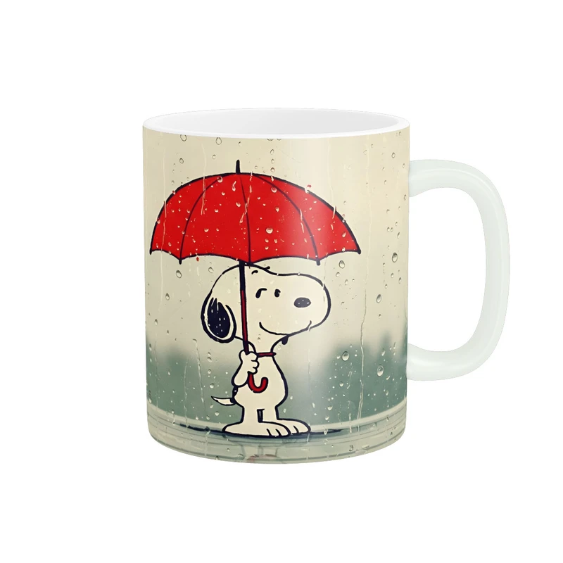 ماگ پاد آفرین مدل سگ کیوت زیر باران کد 1321