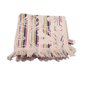 حوله دستی تاچ مدل ژاکارد فلاور اورجینال سایز 40x80 سانتی متر