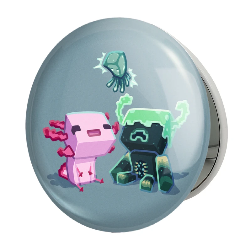 آینه جیبی خندالو طرح بازی ماینکرافت Minecraft مدل تاشو کد 23232 