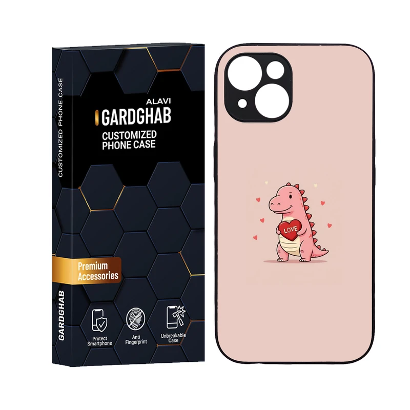 کاور گارد قاب علوی مدل دورژله ای عاشقانه مناسب برای گوشی موبایل اپل iPhone 14