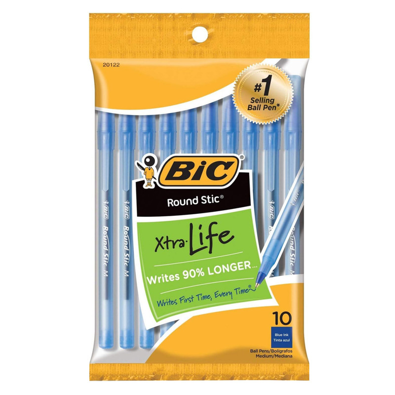 خودکار 1 میلی متری بیک مدل EXTRA COMFORT کد 01200 بسته 10 عددی