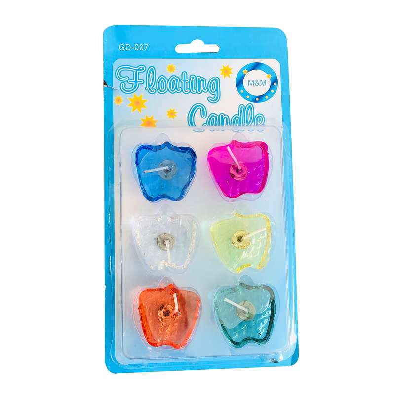 شمع مدل شناور کد 002 مجموعه 6 عددی