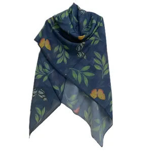 روسری زنانه مدل حریر نخ کد 13