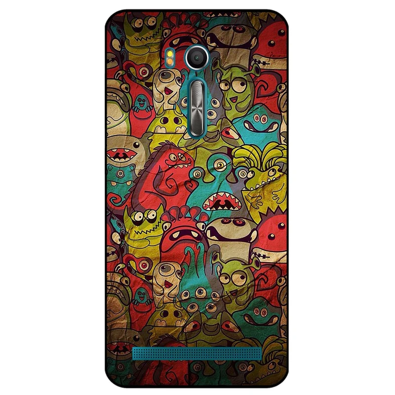 کاور مگافون طرح هیولا مدل 0101 مناسب برای گوشی موبایل ایسوس Zenfone Go / ZB551KL 