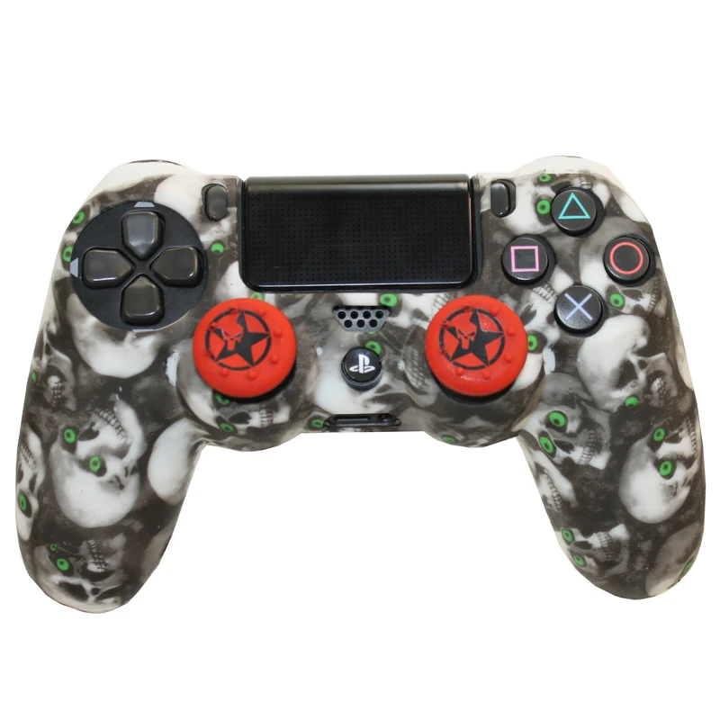 محافظ دسته بازی پلی استیشن 4 مدل skeleton 0050 به همراه روکش آنالوگ
