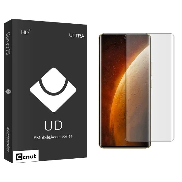 محافظ صفحه نمایش کوکونات مدل UDB UV مناسب برای گوشی موبایل ریلمی Narzo 60 Pro  به همراه محافظ پشت گوشی