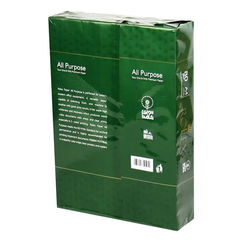 کاغذ A4 رولکس کد 1040125 بسته 500 عددی