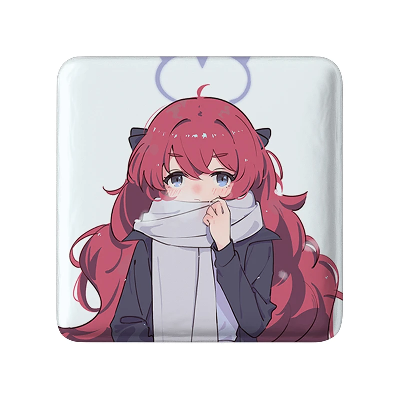 مگنت خندالو طرح بازی آرشیو آبی (Blue Archive) مدل مربعی کد 34331