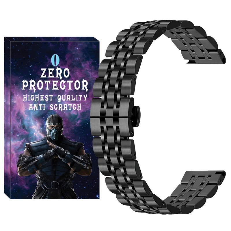 بند زیرو مدل 7Row-ZR مناسب برای ساعت هوشمند سامسونگ Galaxy Watch Active 2 40mm / Active 2 44mm / Watch 3 size 41mm / Watch 4 40mm / watch 4 42mm / watch 4 44mm / watch 4 classic 46mm