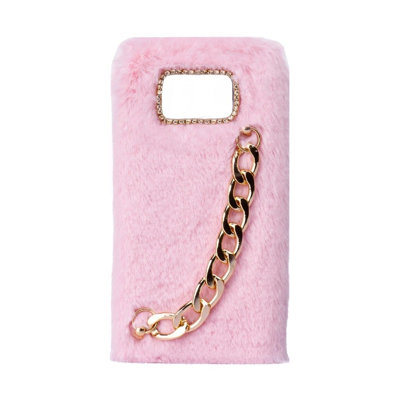  کاور طرح دخترانه دستبندی مدل خزدار پشمالو زنجیردار مناسب برای گوشی موبایل شیائومی Poco X3 / X3 Pro