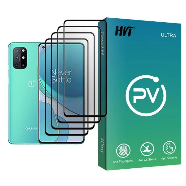 محافظ صفحه نمایش اچ وی تی مدل PV Glass MIX004 مناسب برای گوشی موبایل وان پلاس 8T بسته چهار عددی