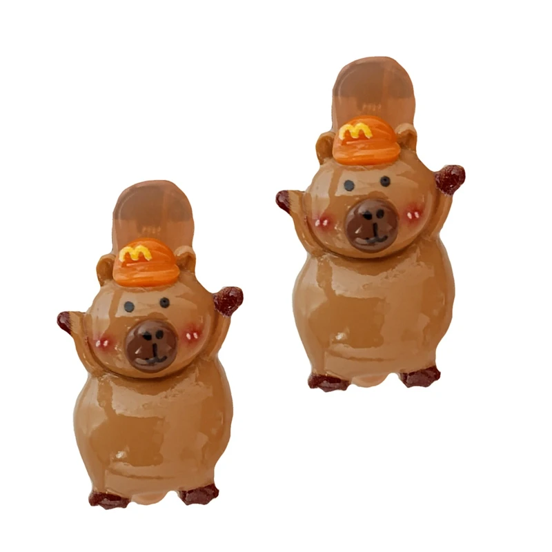 گیره مو دخترانه مدل خرس کد a01 مجموعه ۲ عددی 