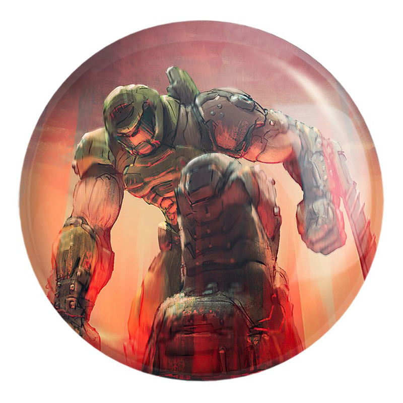 پیکسل خندالو طرح بازی دوم اترنال DOOM Eternal کد 30597 مدل بزرگ