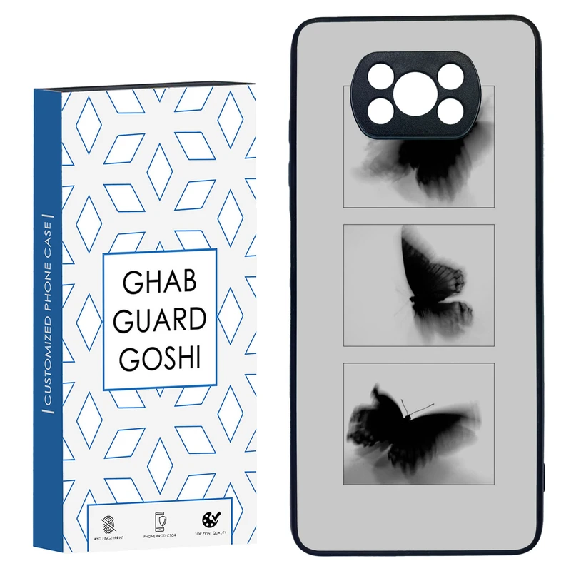 کاور قاب گارد گوشی طرح پروانه کد TPU-178 مناسب برای گوشی موبایل شیائومی POCO X3 / X3 PRO / X3 NFC