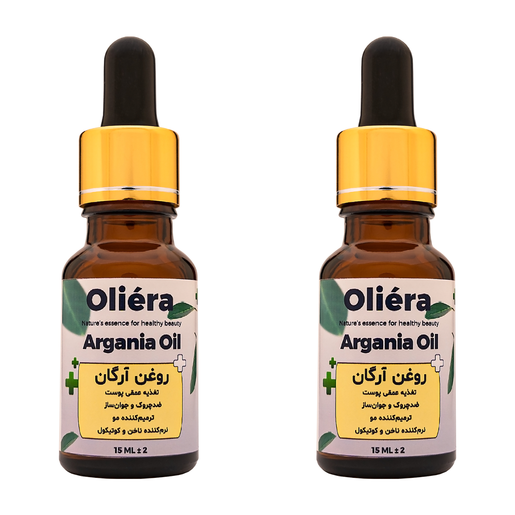 روغن مو آرگان اُلیئرا مدل +A حجم 15 میلی لیتر بسته 2 عددی