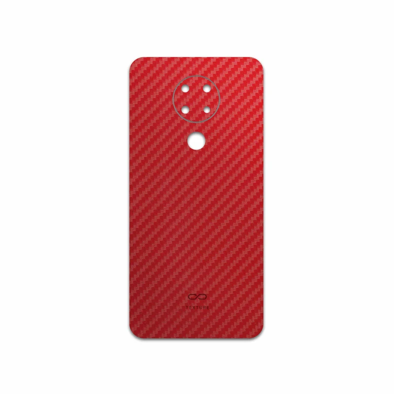 برچسب پوششی ماهوت مدل Red-Fiber مناسب برای گوشی موبایل نوکیا 3.4
