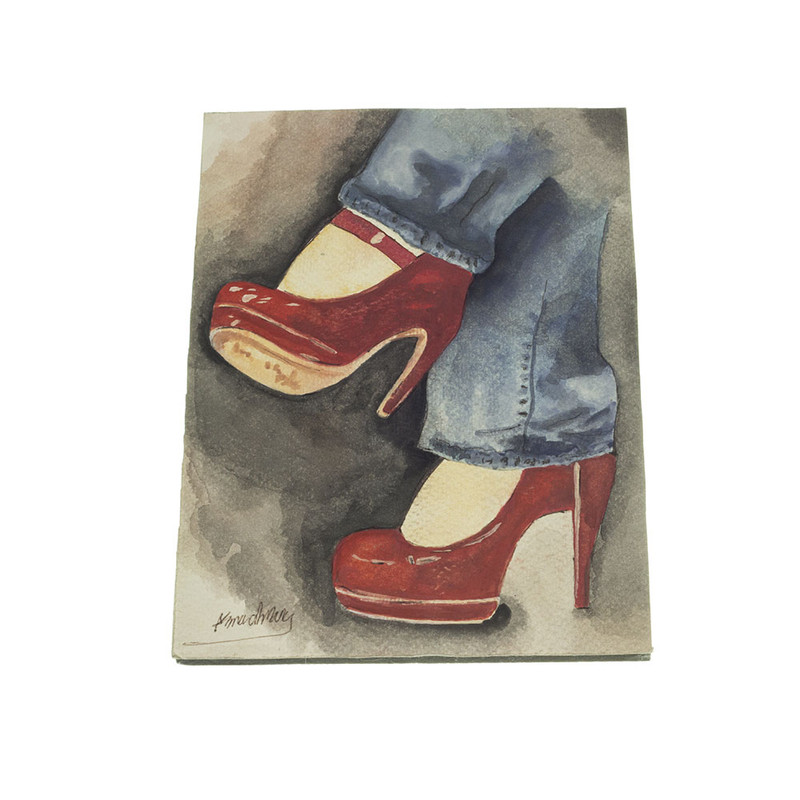 تابلو نقاشی آبرنگ طرح فشن شوز کد 13