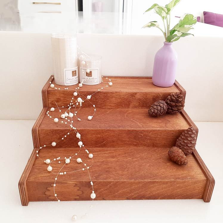 استند جا ادویه ای مدل چوبی طرح 3 پله کد Ply