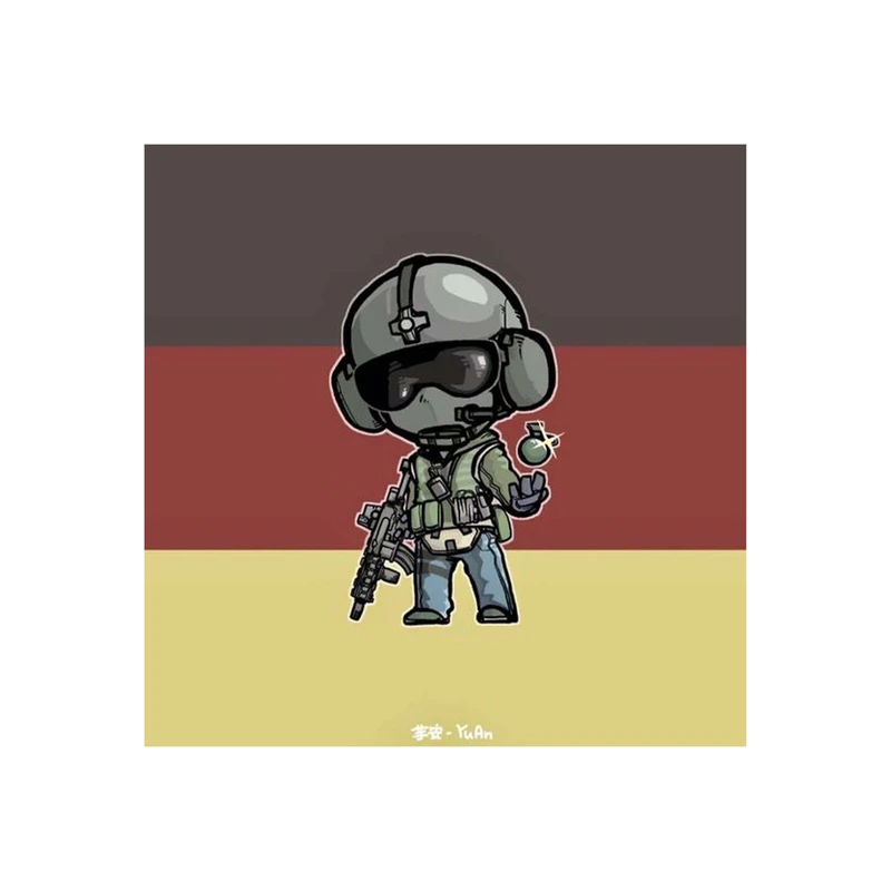 استیکر لپ تاپ و موبایل مدل بازی طرح Tom Clancy's Rainbow Six کد 2001