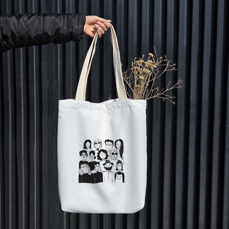 ساک خرید خندالو مدل مردم شاد کد 8564